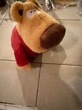 Kohl's Plush Dog Toy in Tan with Red Shirt